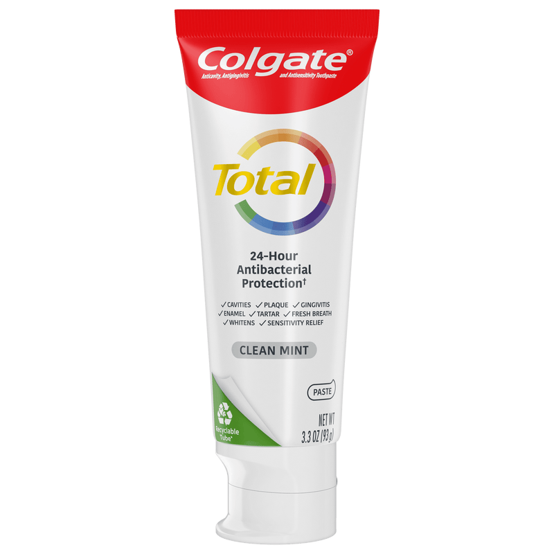 Pasta de colgate total limpia menta 3.3oz