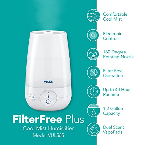 Vicks Filter Free Plus Cool Mist Humidifier