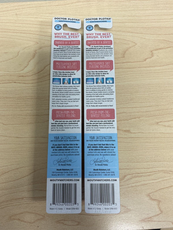 Dr. Plotkas Mouthwatchers HG2641785 Adult Rose Toothbrush - Case of 6