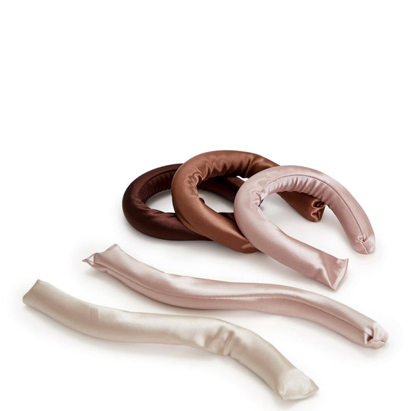 Kitsch Heatless Satin Covered Hair Curlers 6 pcs Rosewood