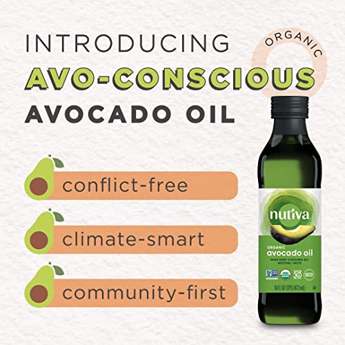 Nutiva, Organic Pure Avocado Oil, 16 Oz