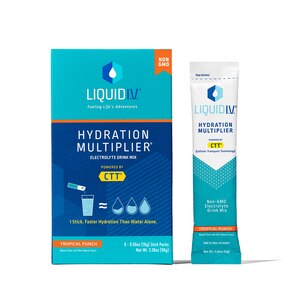 Liquid I.V. Hydration Multiplier Electrolyte Drink Mix, Tropical Punch, 6 Ct