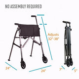 Stander EZ Fold-N-Go Walker, Standard, Vivid White