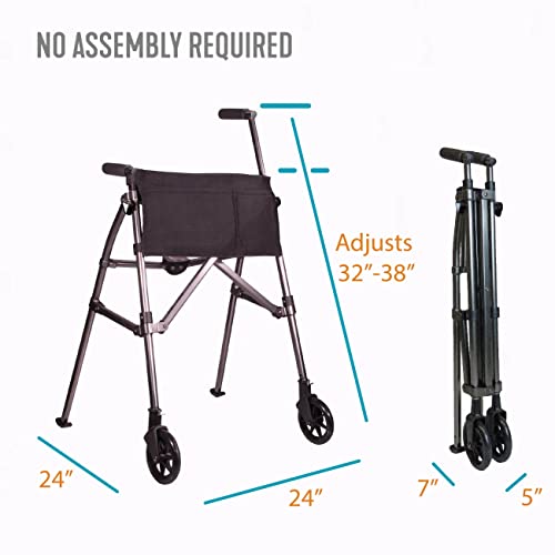 Stander EZ Fold-N-Go Walker, Standard, Vivid White