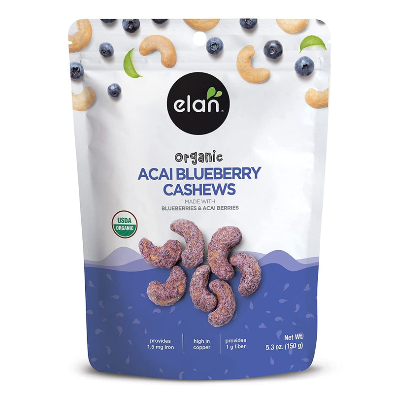 Elan Organic Acai Blueberries Cashews 5.3 oz