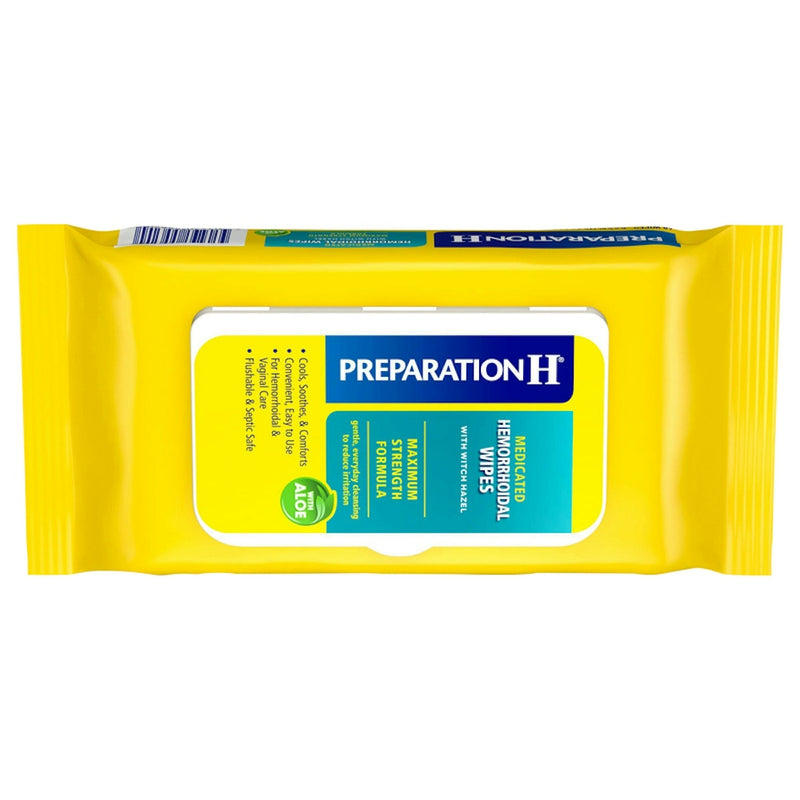 Preparation H Medicated Wipes, Maximum Strength, 48 Count