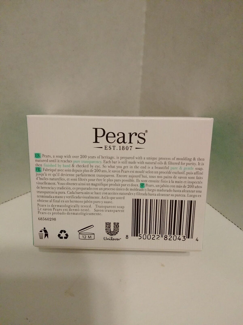 Pears Bar Soap Pure and Natural with Lemon Flower Extract 3.53 Oz