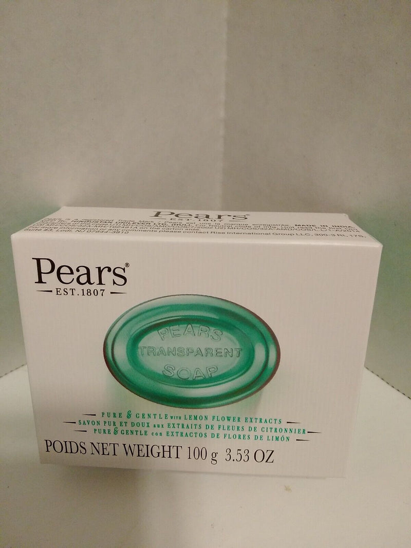 Pears Bar Soap Pure and Natural with Lemon Flower Extract 3.53 Oz