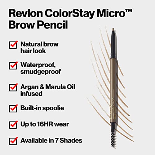 Revlon Colorstay Micro Tip Brow Pencil Dark Brown 0.003 oz