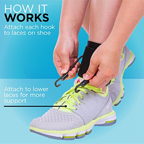 BraceAbility AFO Foot Drop Brace Adjustable Soft Ankle Foot Orthosis Drop Foot Brace for Men and Women Walking with Shoes to