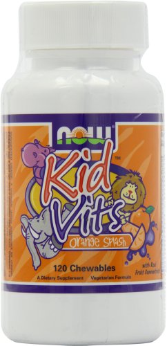 Now Kid Vits 120 Chewables Tablets Juicy Orange