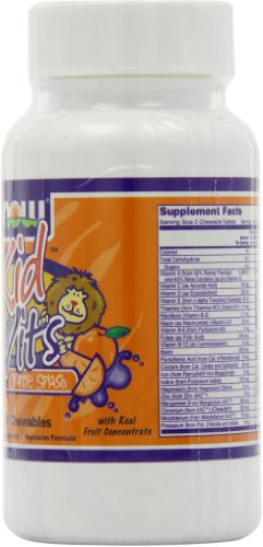 Now Kid Vits 120 Chewables Tablets Juicy Orange