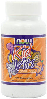 Now Kid Vits 120 Chewables Tablets Juicy Orange