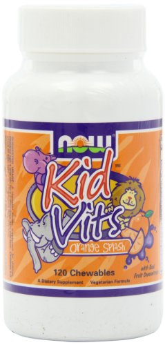 Now Kid Vits 120 Chewables Tablets Juicy Orange