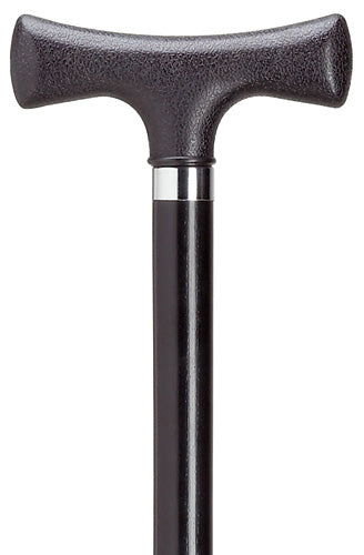Harvy Mens Cane Nylon T Handle Black