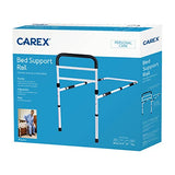 Carex Bed Rails for Elderly Adults - Adult Bed Rails and Bed Grab Bar for Elderly, Seniors, People with Mobility Issues - Tool-Free Assembly 37x20x45