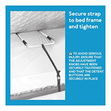 Carex Bed Rails for Elderly Adults - Adult Bed Rails and Bed Grab Bar for Elderly, Seniors, People with Mobility Issues - Tool-Free Assembly 37x20x45