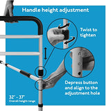 Carex Bed Rails for Elderly Adults - Adult Bed Rails and Bed Grab Bar for Elderly, Seniors, People with Mobility Issues - Tool-Free Assembly 37x20x45