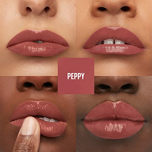 Maybelline SuperStay Vinyl Ink Liquid Lipstick, 115 Peppy, 0.14 Fl Oz
