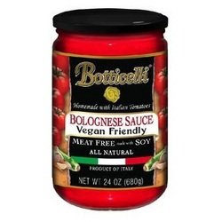 Botticelli Premium Pasta Sauce Vegan Bolognese 24 Oz
