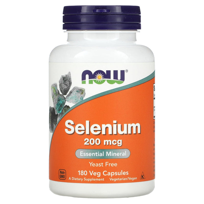 Now Selenium 200mcg 180 Vegetable Capsules