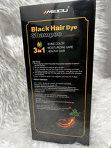 Meidu 3 in 1 Natural Hair Dye Color Shampoo Black 500 ml