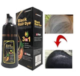 Meidu 3 in 1 Natural Hair Dye Color Shampoo Black 500 ml