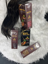 Meidu 3 in 1 Natural Hair Dye Color Shampoo Black 500 ml