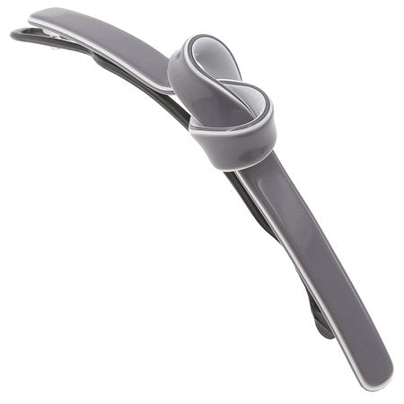 Camila Paris CP3354 French Hair Barrette, Gray/White, Size 4