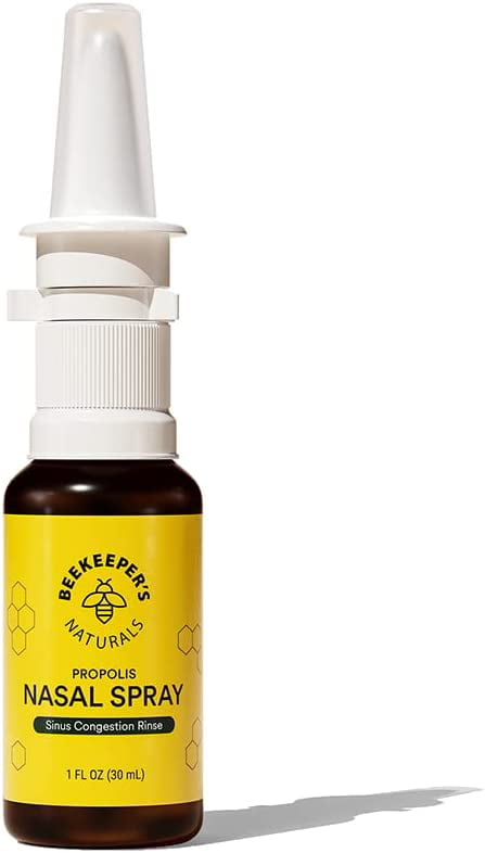 Beekeepers Naturals Propolis Nasal Spray, Sinus Congestion Support, 30 Milliliters