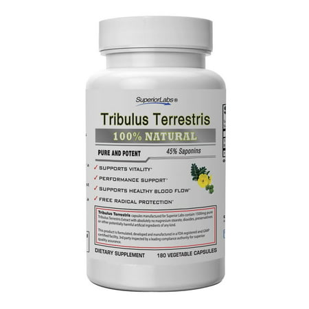 Superior Labs - Tribulus Terrestris 1500mg 180 Vegetable Capsules