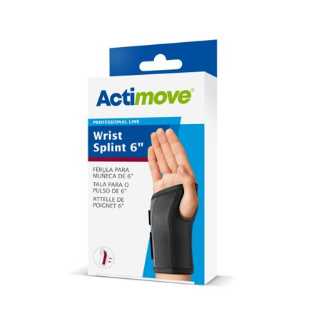 Actimove Wrist Splint 6IN Left Black Large
