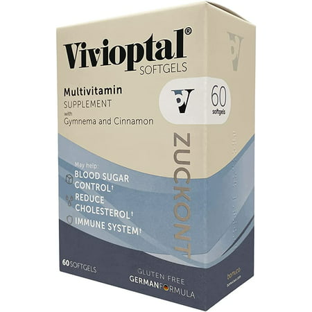 Vivioptal Zuckont Gymnema & Cinnamon, Multivitamin & Multimineral 60 Softgels