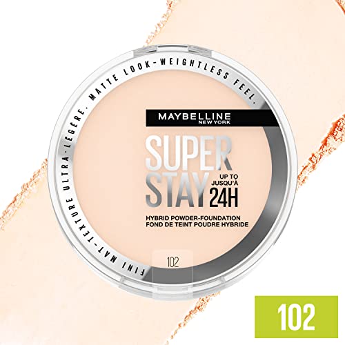 Maybelline SuperStay Powder Foundation, 102, 0.21 oz