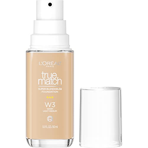 L'Oréal Paris True Match Cream Foundation, W3, 1 Fl Oz