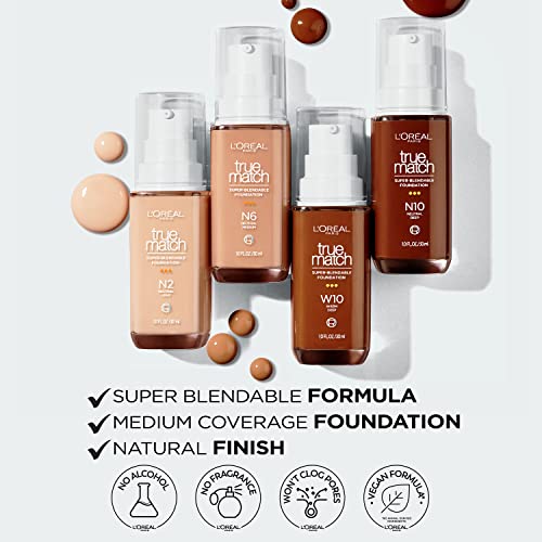 L'Oréal Paris True Match Cream Foundation, W3, 1 Fl Oz