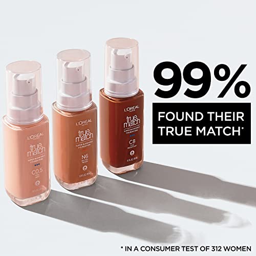L'Oréal Paris True Match Cream Foundation, W3, 1 Fl Oz