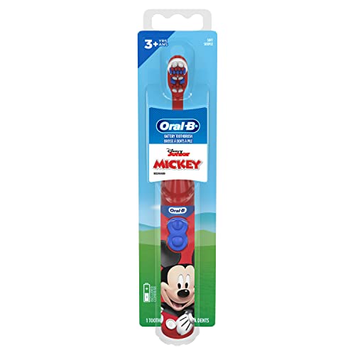 Oral-B, Battery Toothbrush, Soft, 3+Years, Disney Junior Mickey, 1 Toothbrush