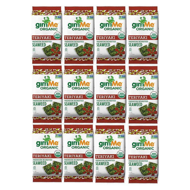 Gimme Organic Roasted Seaweed Snack, Teriyaki, 0.35 oz