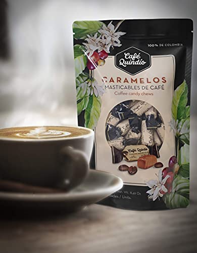 Café Quindio Coffee Candy Chews Individualy Wrapped 8.46oz