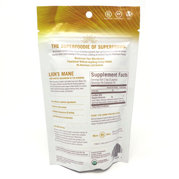 Om Mushroom Lion's Mane Mushroom Superfood 3.5oz