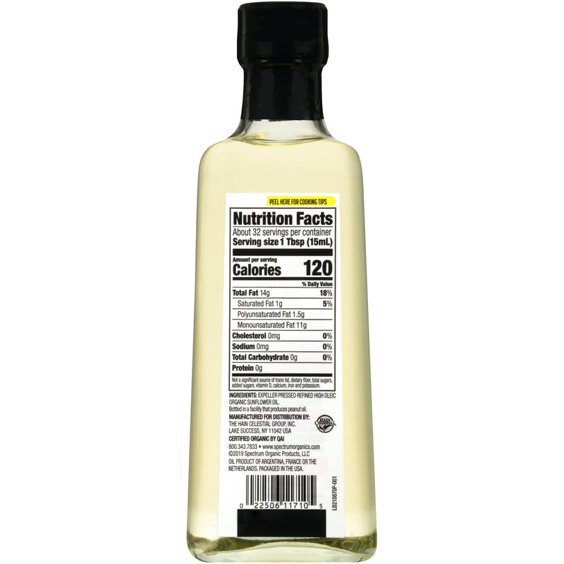 Spectrum Organics Sunflower Oil 16oz