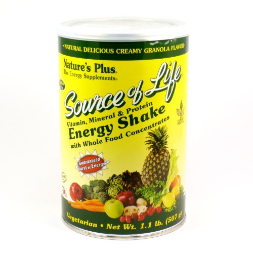 NaturesPlus Energy Shake Powder, Creamy Granola, 1.1 lb