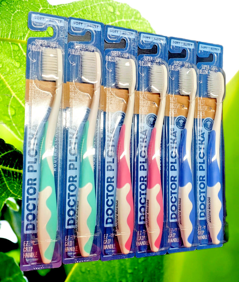 Dr. Plotkas Mouthwatchers HG2641793 Adult Blue Toothbrush - Case of 6