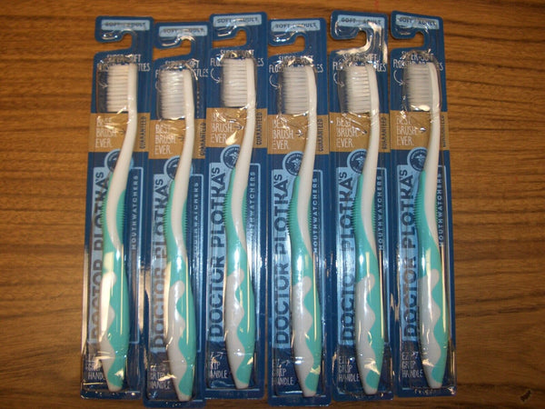 Dr. Plotka Super-Soft Flossing Bristles Adult Toothbrush - Turquoise - 1 Brush
