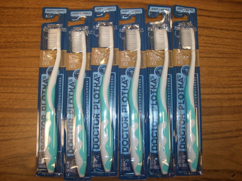 Dr. Plotka Super-Soft Flossing Bristles Adult Toothbrush - Turquoise - 1 Brush