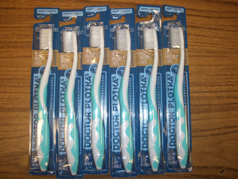 Dr. Plotka Super-Soft Flossing Bristles Adult Toothbrush - Turquoise - 1 Brush
