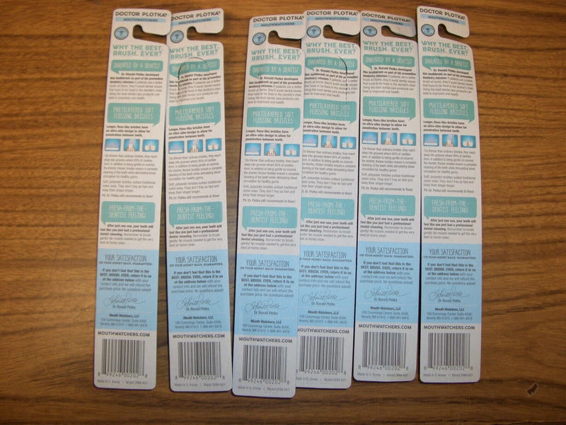 Dr. Plotka Super-Soft Flossing Bristles Adult Toothbrush - Turquoise - 1 Brush