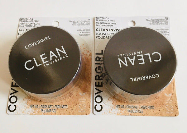 Covergirl Clean Invisible Loose Setting Powder Translucent Medium 0.7 Oz