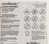 Covergirl Clean Invisible Loose Setting Powder Translucent Medium 0.7 Oz